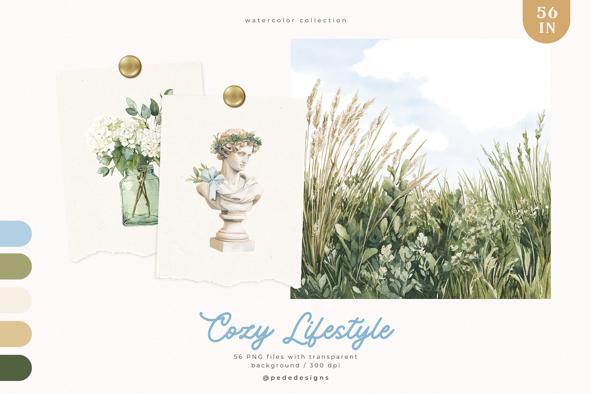 Cozy Lifestyle Collection, a Decorative Illustration by PeDe Designs (Photo 6 of 19)