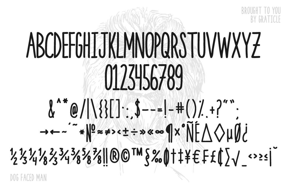 Dog Faced Man Font - Handwriting preview 4