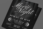 Movie Night Flyer, a Flyer Template by graphicook (Thumbnail 2 of 3)