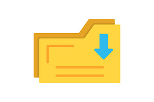 Folder Flat Icon, an Icon by Pexelpy