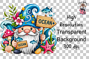 Beach Gnome Summer PNG Bundle, a Graphic by Clipart Studio (Thumbnail 11 of 12)