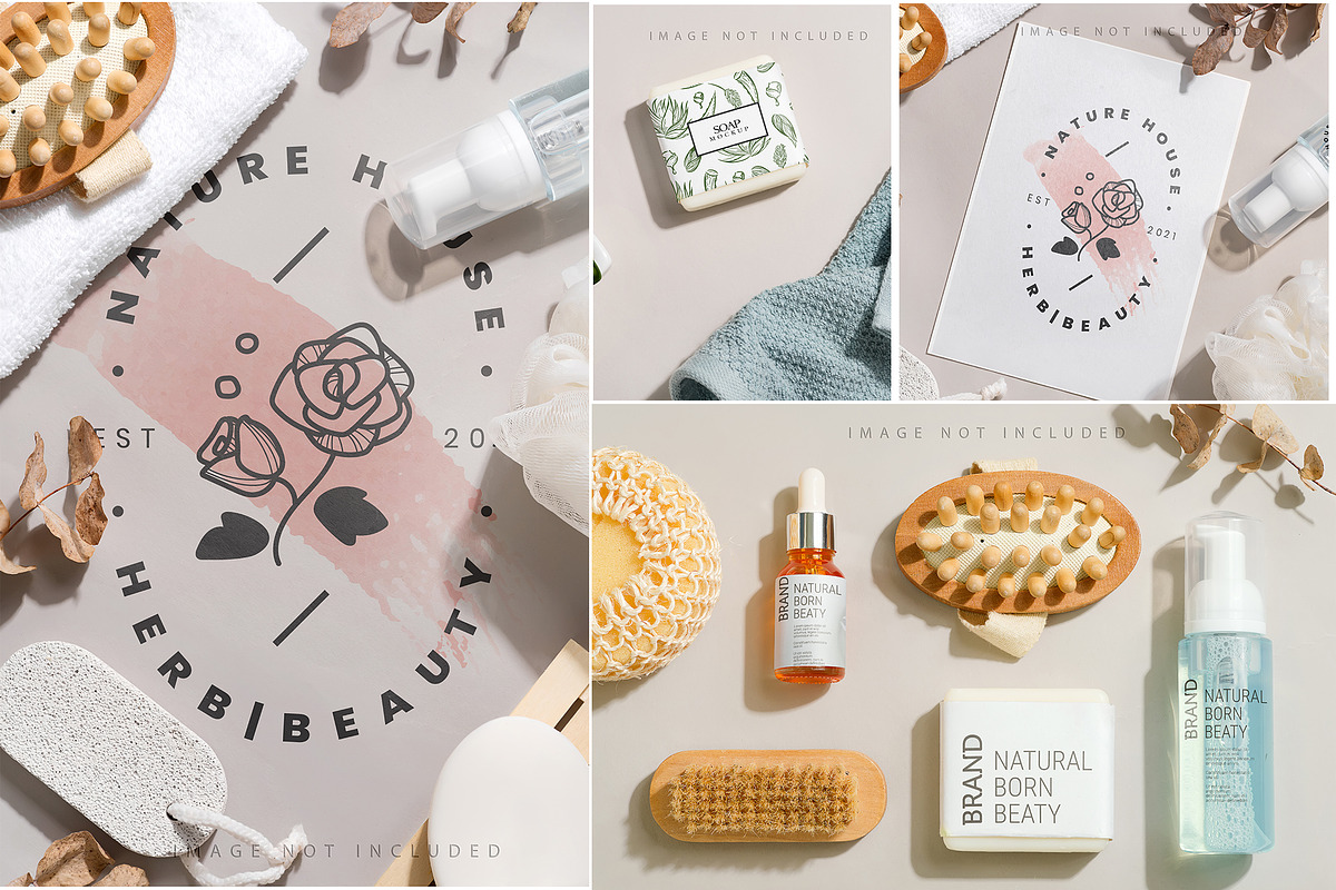 Spa & Beauty Product Mockup Set, a Cups & Container Mockup by YuMyart (Photo 4 of 6)