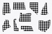 50 States SVG Bundle - Buffalo Plaid, an Illustration by OldMarket Designs (Thumbnail 6 of 12)