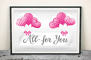 SET / 5 / SALE for Valentine's day, an Invitation Template by Nadin_Lebedeva (Thumbnail 4 of 5)