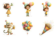 Whimsical kids birthday Celebration, an Illustration by CreationArt (Thumbnail 2 of 7)