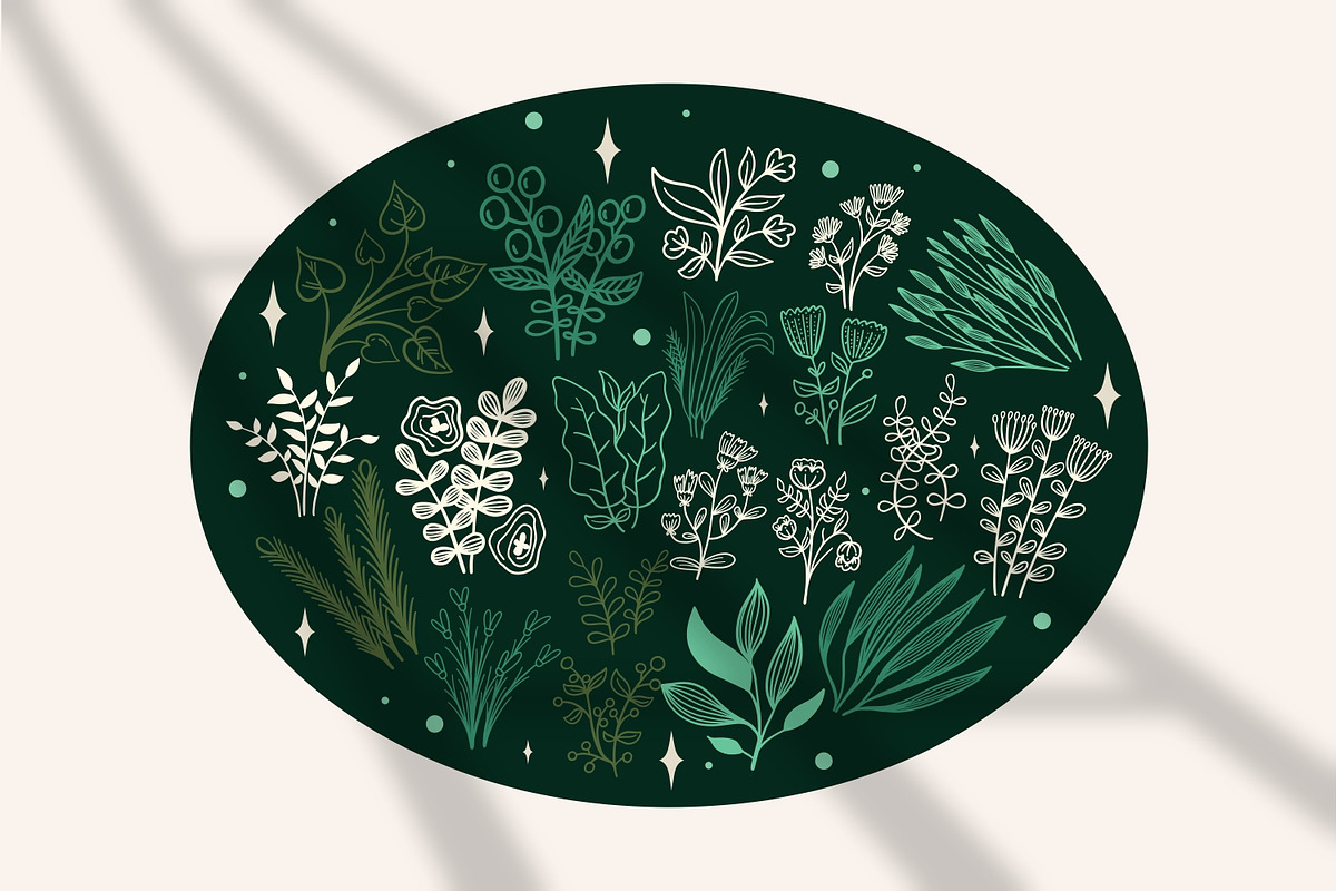 Leafly - Procreate Stamp Brush, a Brush Add-On by Good Java Studio (Photo 2 of 7)