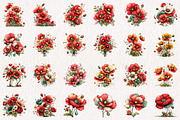 Whimsical Spring Poppy Flowers, an Illustration by CreationArt (Thumbnail 4 of 10)