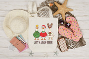 Just a Jolly Goose,Christmas Goose, a Graphic by Designking (Thumbnail 4 of 4)