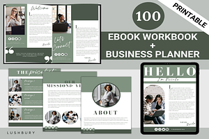 100 Ebook Lead Magnet Template Canva