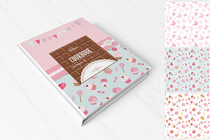 Sweets decorative templates and set.