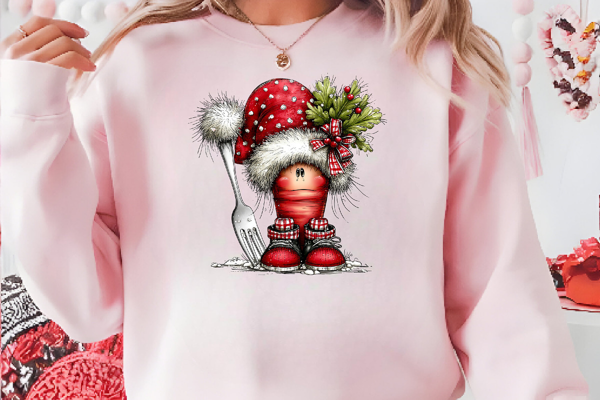 Funny Christmas Carrot & Fork, a Seasonal Illustration by CreationArt (Photo 5 of 5)