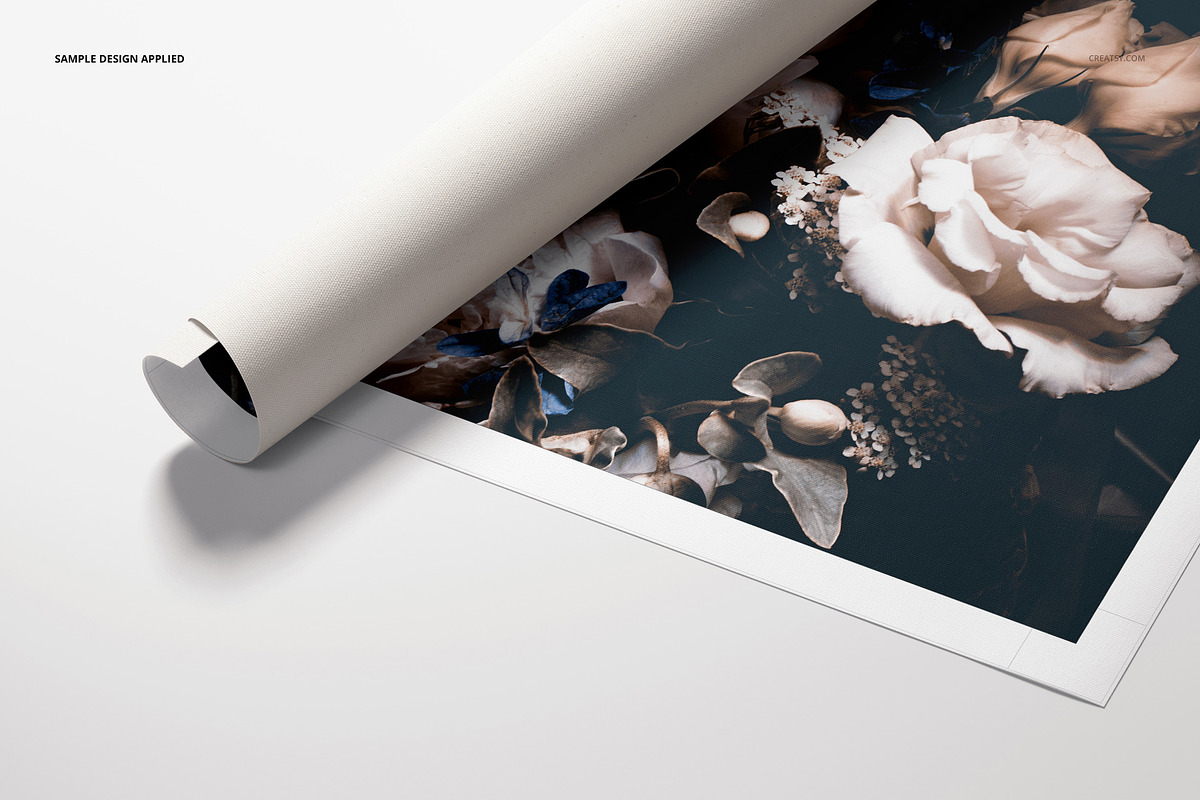 Rolled Canvas Print Mockup Set v.2, a Product Mockup by creatsy5 (Photo 6 of 14)