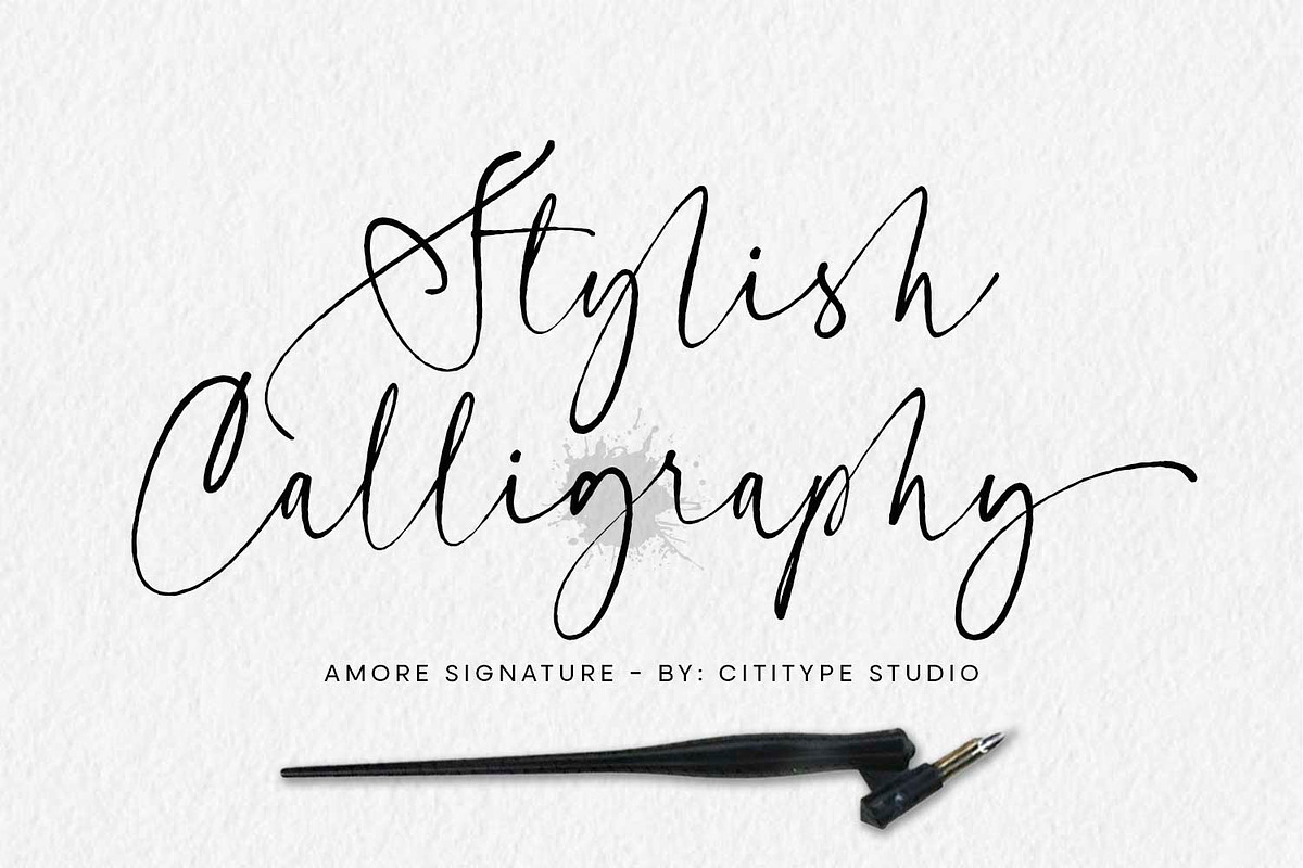 Amore Signature, a Script Font by Cititype (Photo 5 of 19)