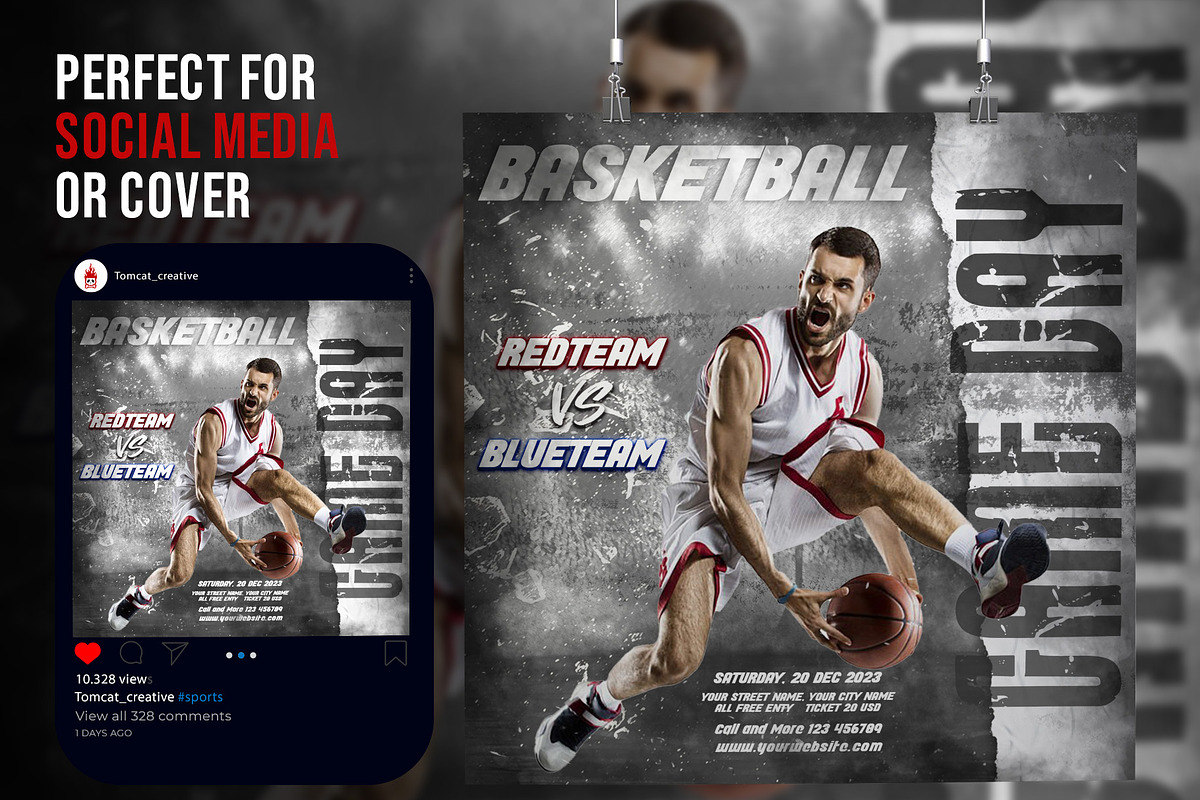Bundle Sport Instagram Templates, a Social Media Template by Glowin_studio (Photo 2 of 3)