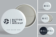 Pin Button Mockup, an Advertising Mockup by Twins_studio (Thumbnail 1 of 5)