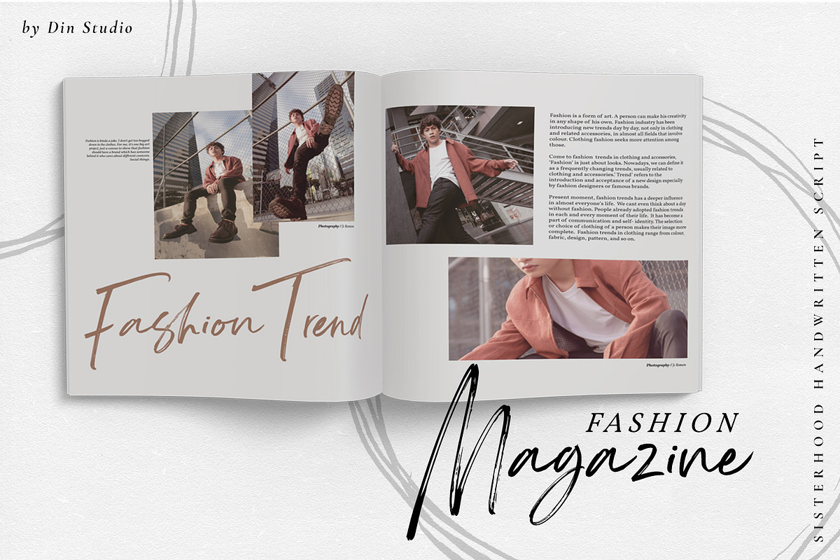 Sisterhood - Chic Brush Font, a Script Font by din-studio.com (Photo 14 of 16)