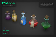 Potions, an Object 3D Model by stallfish's art store (Thumbnail 4 of 5)