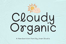 Cloudy Organic  - A Handwritten Font