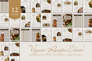 Recipe Ebook for Vegan Influencers, a Magazine Template by The Little Lily Studio (Thumbnail 1 of 5)