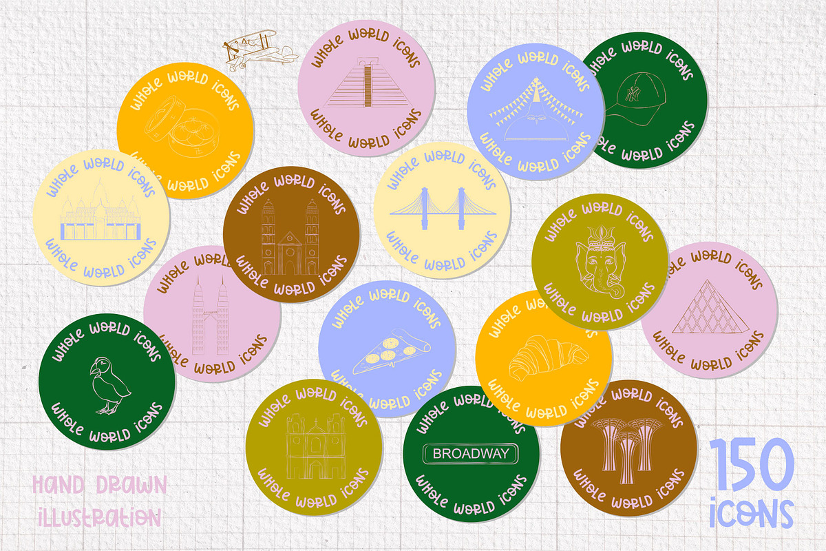 150 Whole World Icons, a Graphic by Mio Buono (Photo 3 of 8)