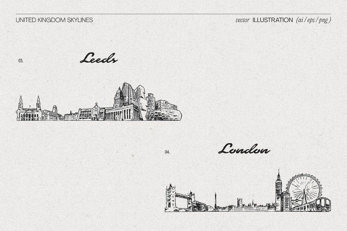 United Kingdom Skylines, a Work Illustration by TheMountBirdStudio (Photo 5 of 8)