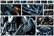 31 Motorcycle engines, a Transportation Photo by Handmadefont (Thumbnail 2 of 33)