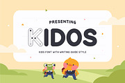 Kidos - Kids Bold & Tracing Letters, a Handwritten Font by Imoodev (Thumbnail 1 of 7)