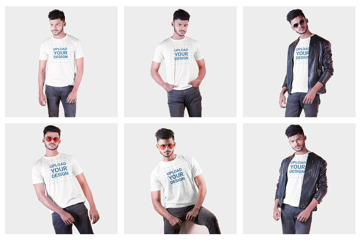 Male t-shirt Mockup-V-2-001, a Shirt Mockup by designvillage (Photo 2 of 6)
