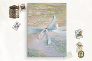 Waterlilies Printable Vellum Overlay, an Invitation Template by SilverJoyAtelier (Thumbnail 1 of 2)