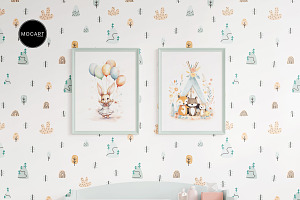 Kids Room Wallpaper And Frames V2