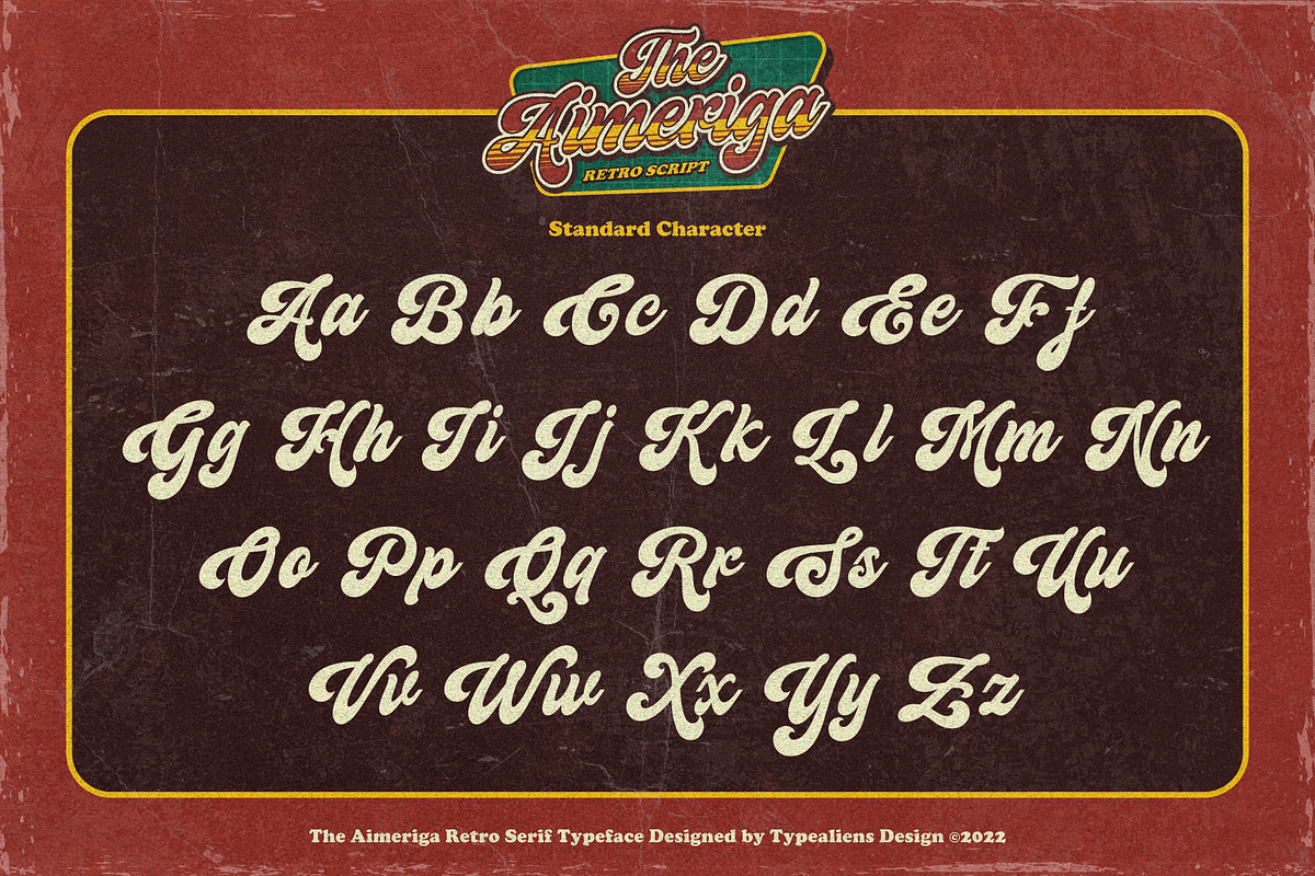 Aimeriga, a Script Font by ilhamtaro (Photo 7 of 10)