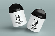 Trash Can Mockup, an Advertising Mockup by Twins_studio926 (Thumbnail 3 of 5)