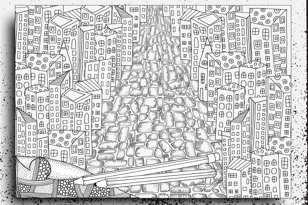 Black and white landscapes, a Texture Illustration by ImHope (Photo 5 of 15)