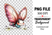 Whimsical Spring Animals Clipart Png, an Illustration by Watercolor design (Thumbnail 4 of 6)