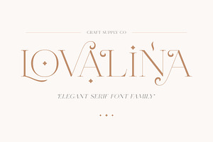 Lovalina - Elegant Serif Font Family