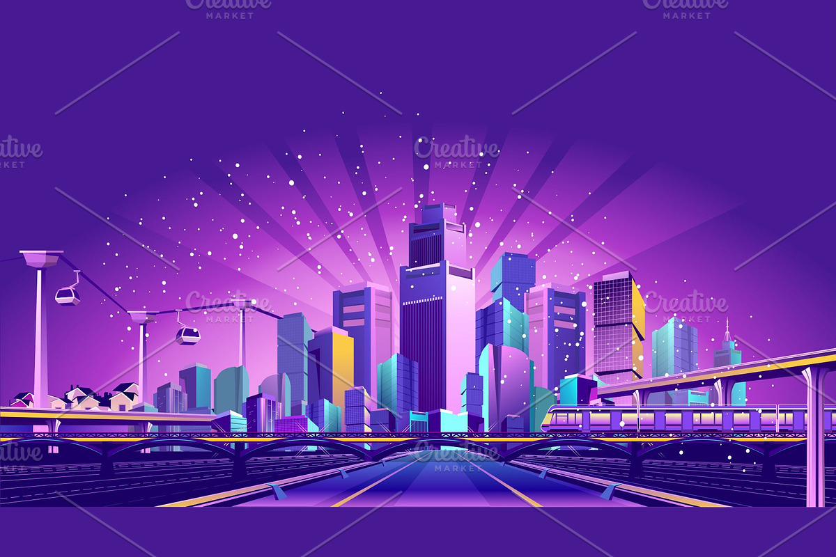 road to the big city, a Background Graphic by alena.sipilova