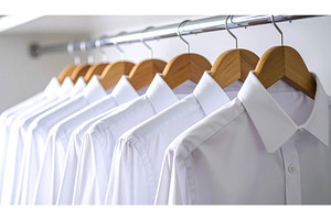 Neatly hung row of white dress, a Beauty & Fashion Photo by Igor Tichonow