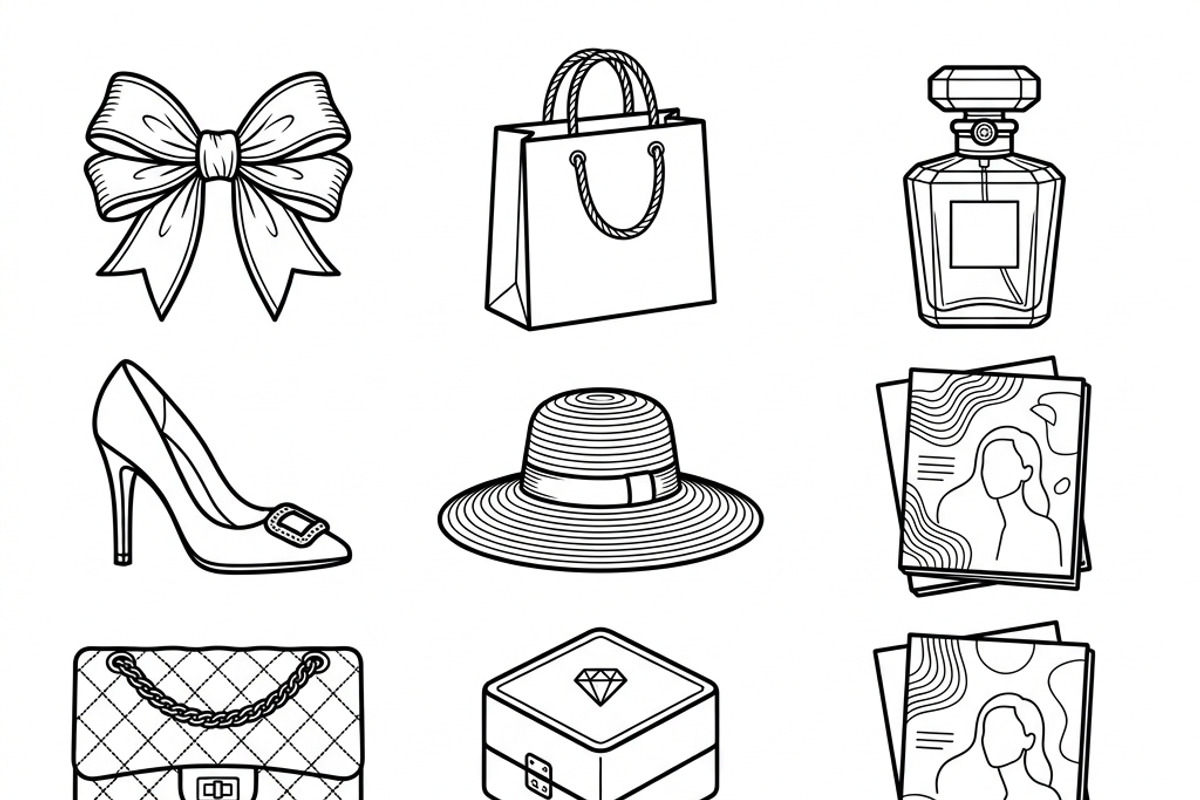 500 Fashion Brand Vector Icons, an Outline Icon by adenpinkstore (Photo 4 of 12)