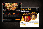Restaurant Social Media Post Design, a Social Media Template by Uptechies (Thumbnail 3 of 4)