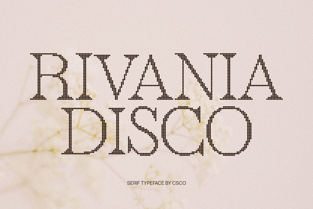 Rivania Disco, a Serif Font by Craft Supply Co. (Photo 1 of 8)