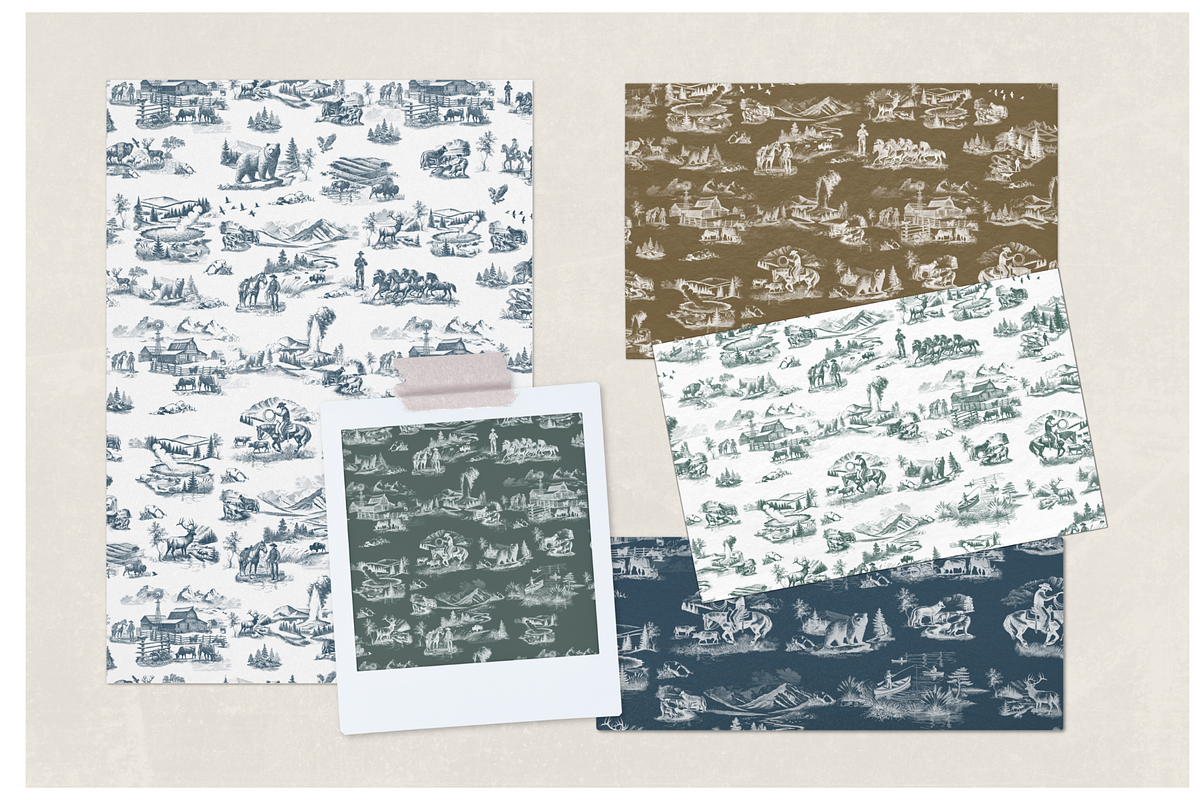 Wyoming Seamless Pattern Set, a Pattern Graphic by Hughes Studio (Photo 7 of 7)