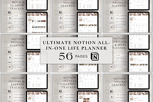 2025 Notion Life Planner Bundle