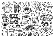 Cute doodle cartoon coffee shop, a Food Illustration by Voodz_shop (Thumbnail 3 of 3)