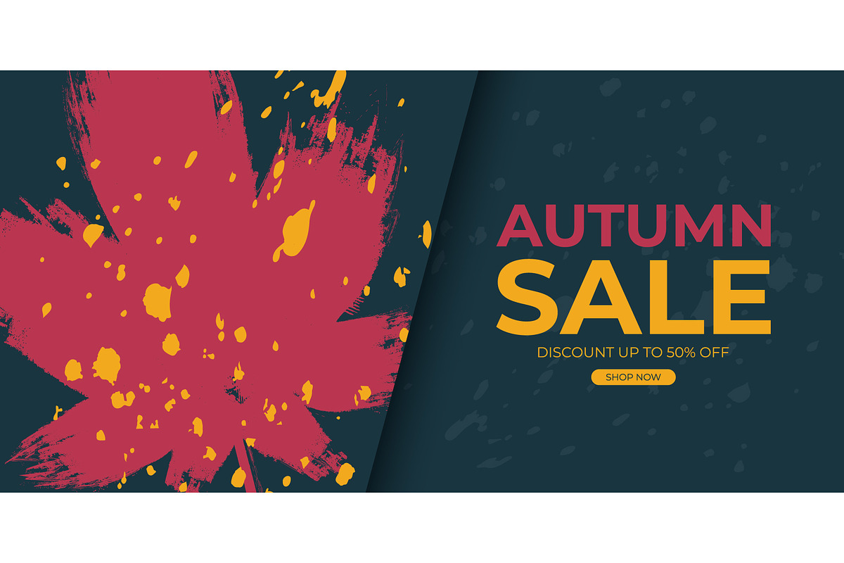 Autumn Sale Graphics Set, a Seasonal Illustration by Finevector (Photo 4 of 6)