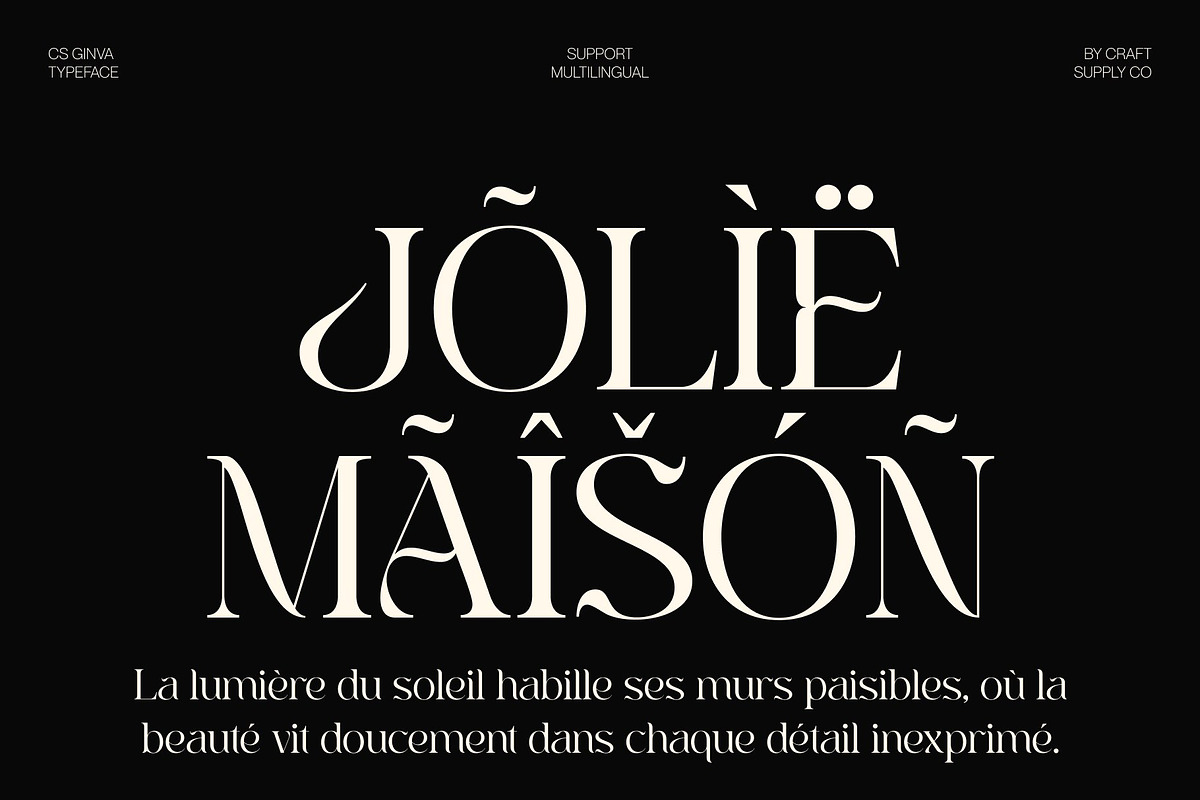 CS Ginva – Stylish Serif Font, a Serif Font by Craft Supply Co. (Photo 7 of 8)