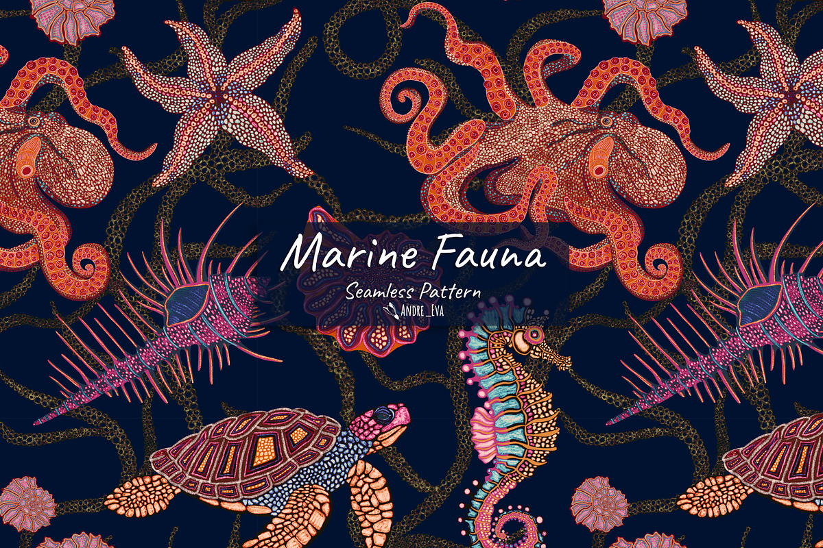 Marine Fauna, a Decorative Illustration by Andre_Eva (Photo 1 of 7)