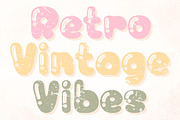 Retro Vintage Vibes - Handwritten, a Handwritten Font by Charmingbear59.design (Thumbnail 1 of 5)