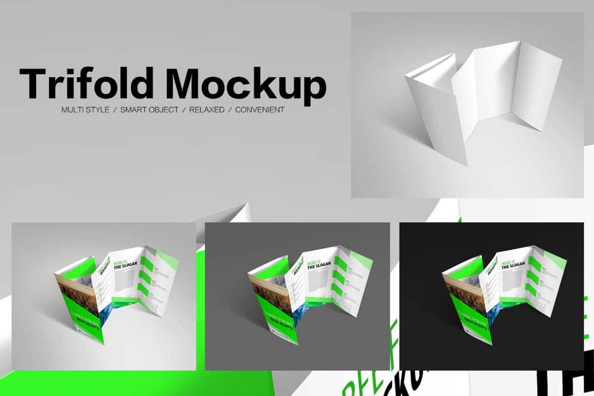 Trifold Mockups, a Mockup by alphadesign (Photo 12 of 13)