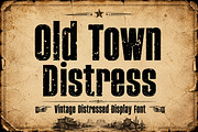 Old Town Distress, a Slab Serif Font by Wow Magic (Thumbnail 1 of 6)