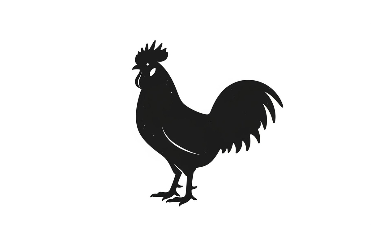 Rooster Chicken Silhouette Vector Bu, an Illustration by Designs_River (Photo 4 of 51)